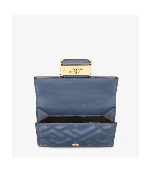 Fendi Blue Nappa Leather Wallet