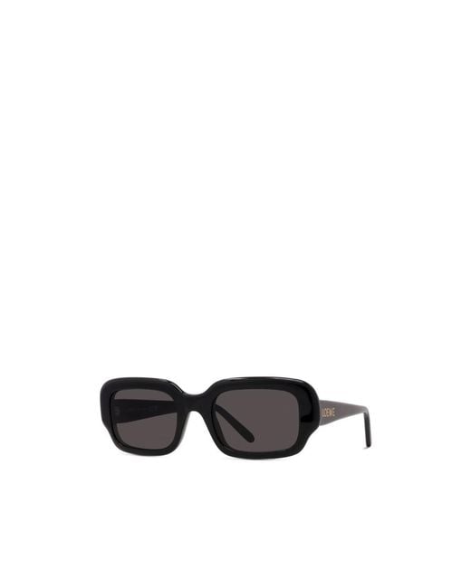 Loewe White Rectangular Frame Sunglasses