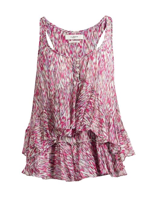 Isabel Marant Red Printed Crew Neck Vest