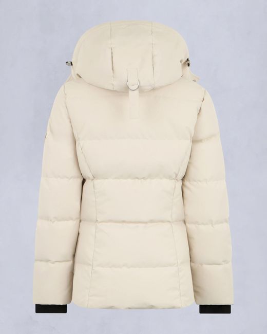 Moose Knuckles Natural Cloud 3Q Sh Hooded Puffer Coat