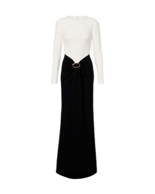 Roland Mouret Black Draped Jersey Gown
