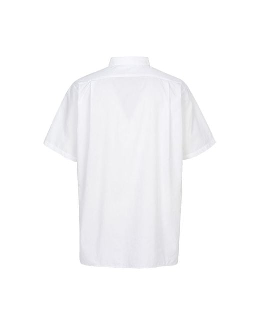 Nanamica White Regular Collar Oversized Shirt for men