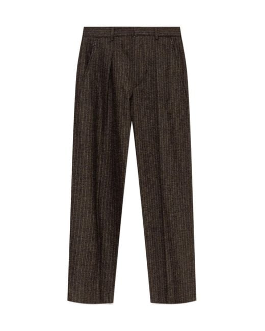 Isabel Marant Gray Lisetta Pinstripe Trousers