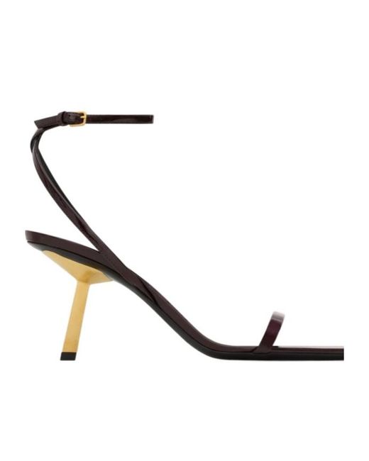 Saint Laurent White Lee Sandals