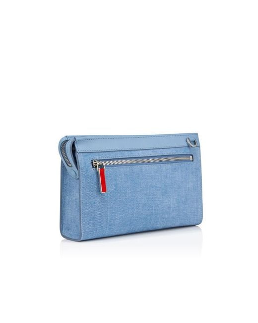 Christian Louboutin Blue Studded Shoulder Bag for men