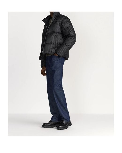 Dior Homme Oblique Down Jacket in Black for Men | Lyst
