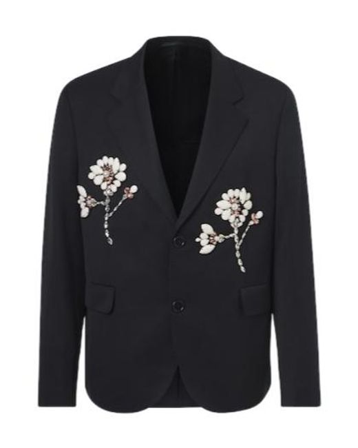 Simone Rocha Blue Embellished Blazer for men