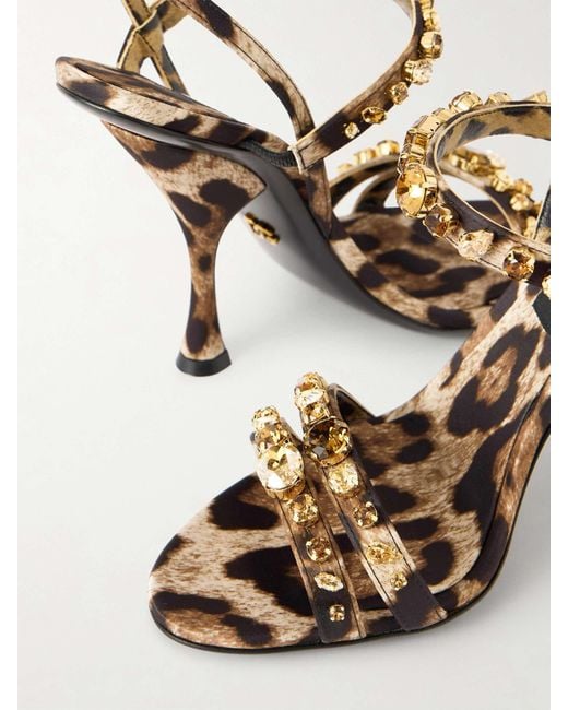 Dolce & Gabbana Metallic High-Heeled Sandals