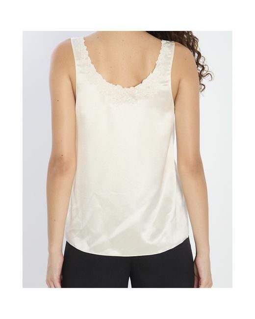 Céline White Embroidered Top