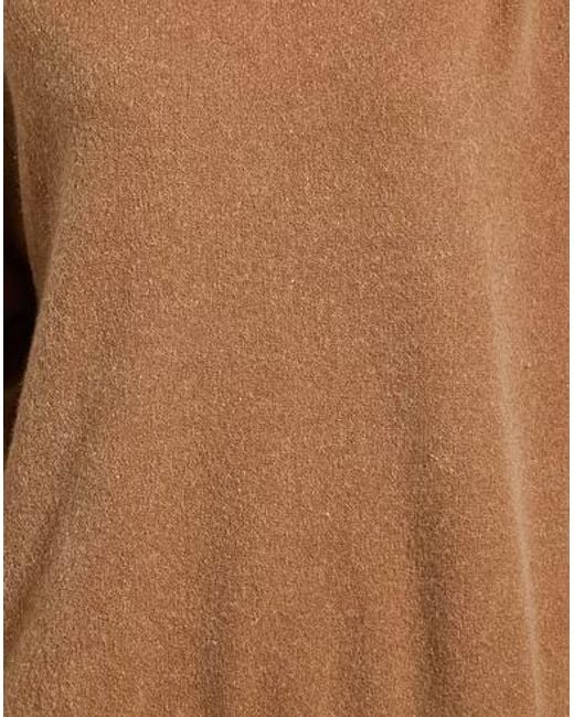 Max Mara Brown Solid Fleece Top