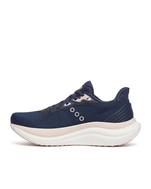 Saucony Blue Triumph 23 Knitted-Panel Trainers