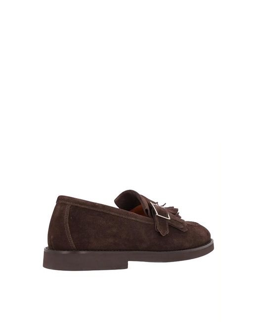 Doucal's Brown Elastic Ankle Chelsea Boots for men