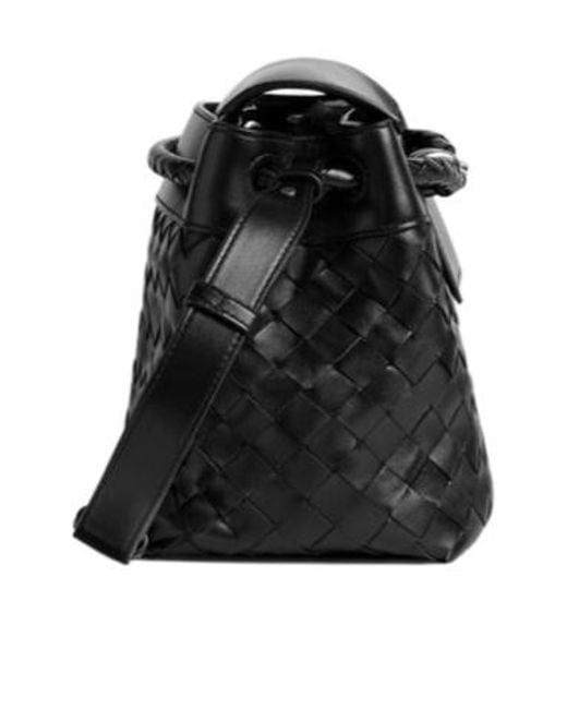 Bottega Veneta Black Andiamo Small Messenger Bag for men
