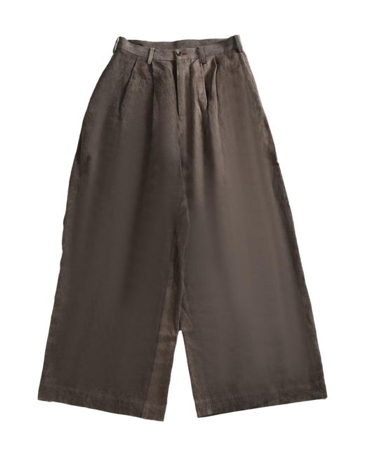 Uma Wang Gray Polky Pants for men