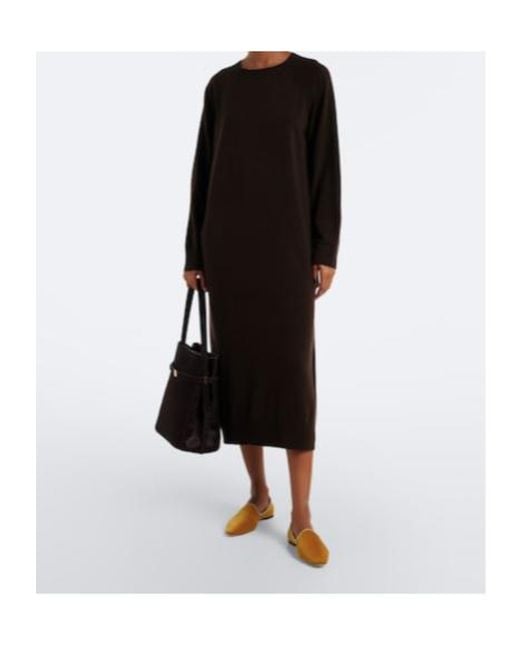 Jardin Des Orangers Black Wool And Cashmere Sweater Dress