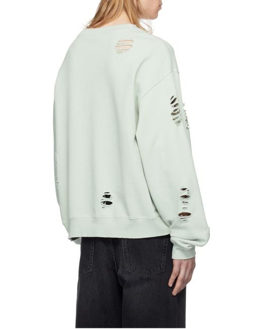 Acne White Long-Sleeved Sweater