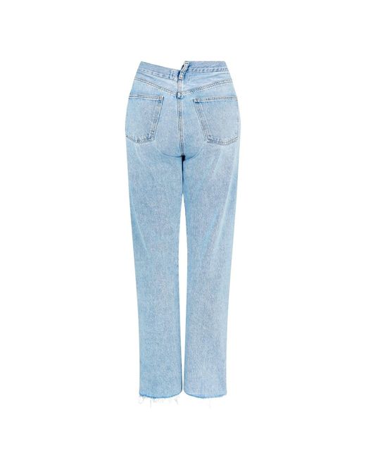 Agolde Blue Multi-Pocket Denim Trousers
