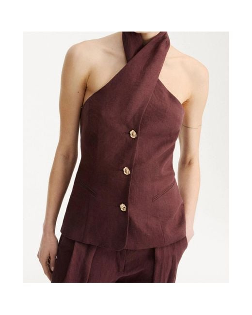Marella Red Criss-Cross Gilet