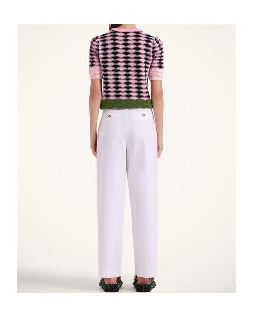 LaDoubleJ White La Doublej Brooklyn Pants