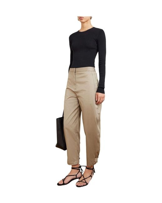 Proenza Schouler Natural Twill Tapered Pants