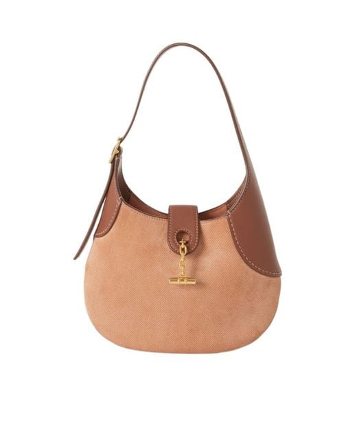 Loro Piana Brown Mini Bobbin Bag