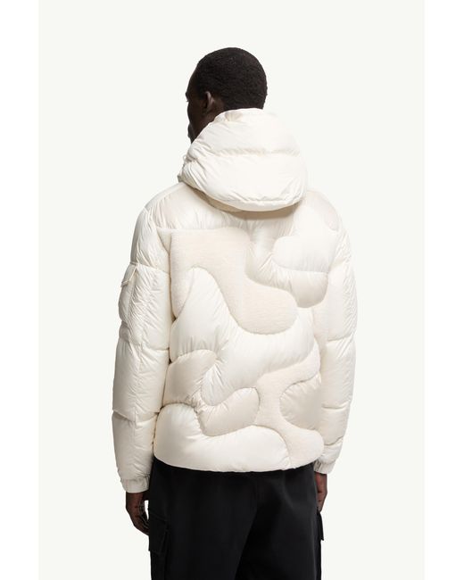 Moncler Natural Zip-Up Quilted Jacket for men