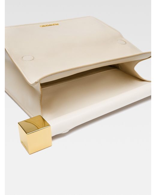 Jacquemus Natural The Rond Carré Clutch Bag