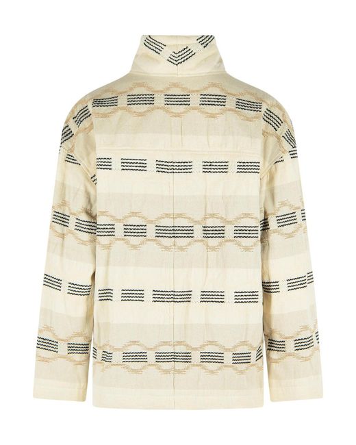 Isabel Marant Natural Isabel Marant Étoile Qayla Short Jacquard Coat