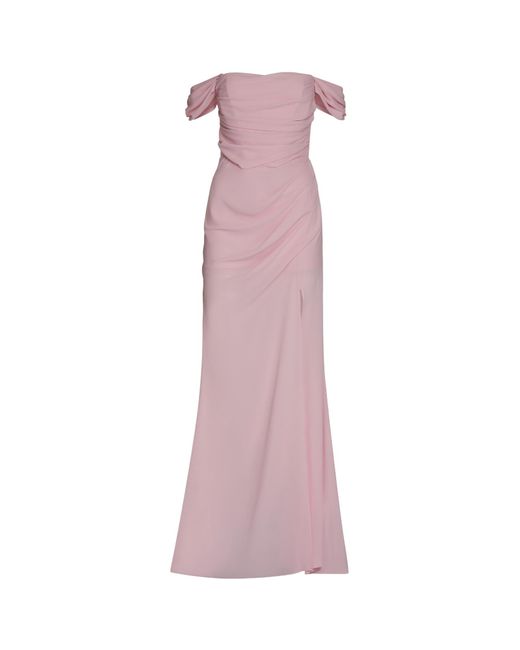 GIUSEPPE DI MORABITO Pink Crepe Gown