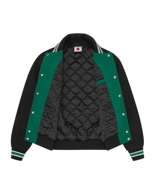 ICECREAM Green Varsity Wool Jacket for men