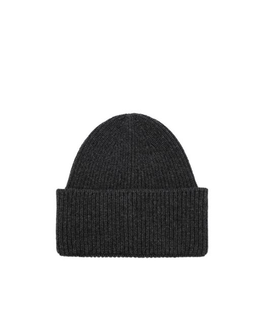 Destin Black Wool Beanie Hat for men