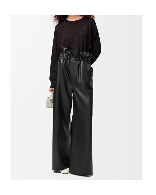 Loewe Black Logo Wool Knitwear