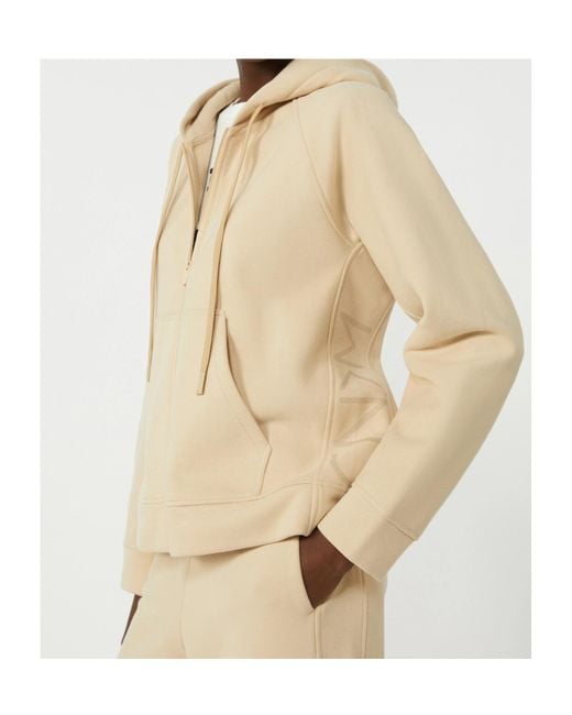 Weekend by Maxmara Natural Zip-Up Cotton Sweatshirt
