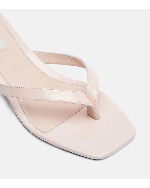 Totême  Natural Flip-Flops High-Heeled Sandals