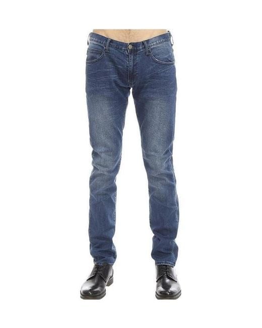 Armani Jeans Blue Logo Jeans for men