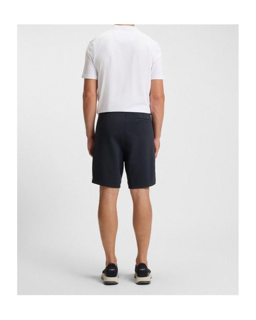 Boss Blue Logo-Patch Shorts for men