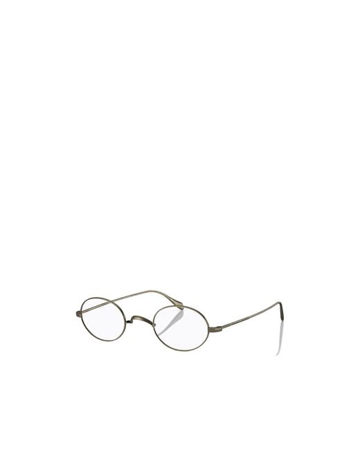 Oliver Peoples White Calidor Round-Frame Glasses for men