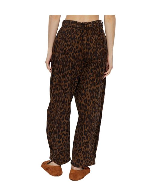 AllSaints Brown Becca Tapered Jeans