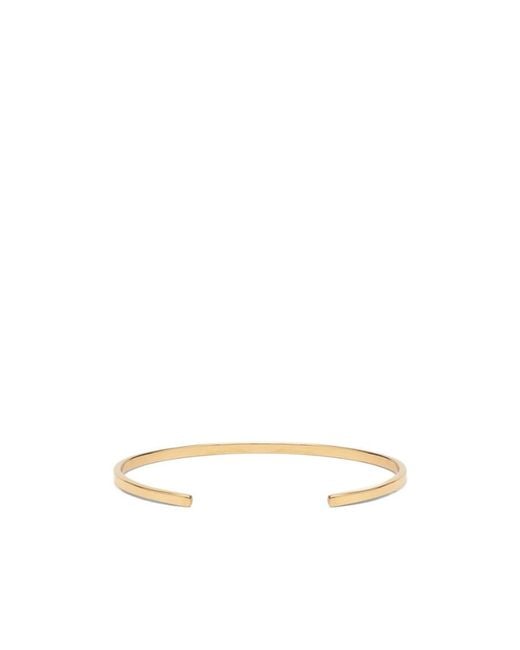 Maison Margiela White Logo Engraved Bracelet for men