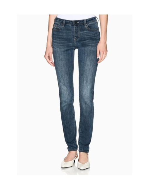 ARMANI EXCHANGE Blue Skinny-Cut Jeans