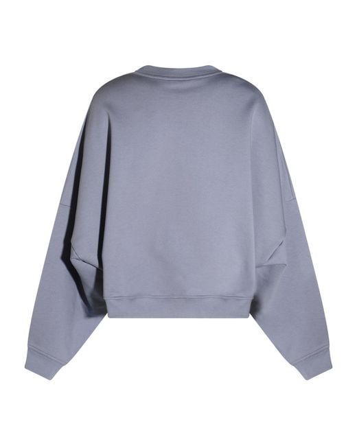 Marni Blue Logo Printed Crewneck Sweatshirt