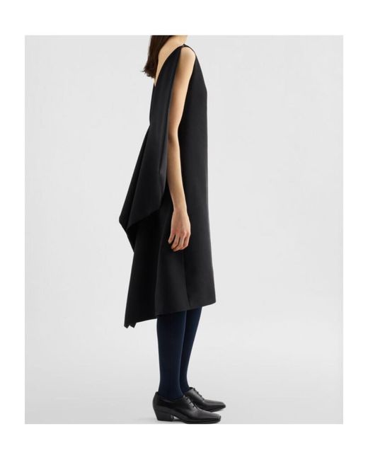 Jil Sander Black Silk Blend Dress