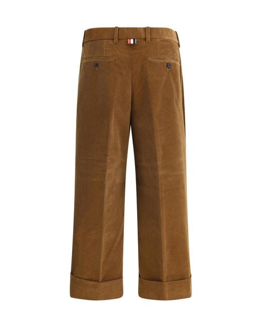 Thom Browne Brown Corduroy Pants