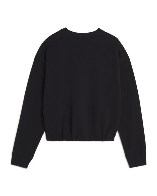 Maison Kitsuné Black Maison Kitsuné Baby Fox Patch Drawstring Comfort Sweatshirt