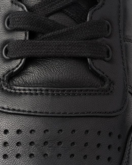 Prada Black Triangle-Logo Low-Top Sneakers for men