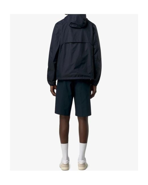 K-Way Blue Packable Hooded Jacket