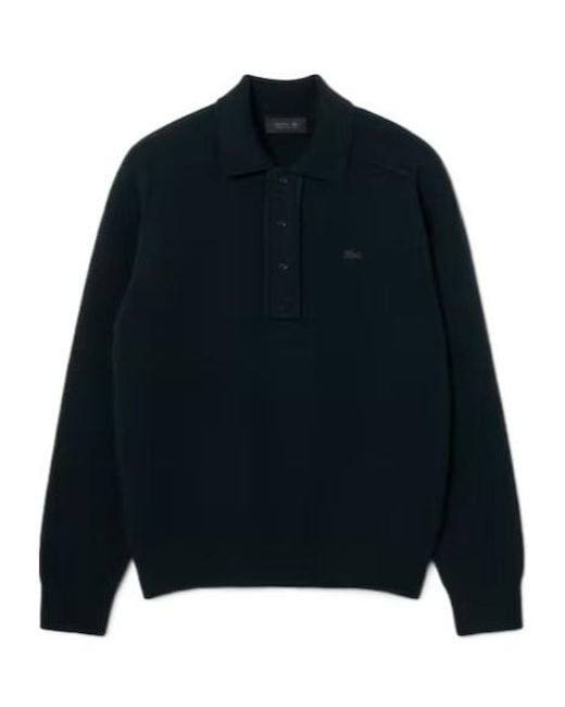 Lacoste Blue Buttoned Polo Shirt for men