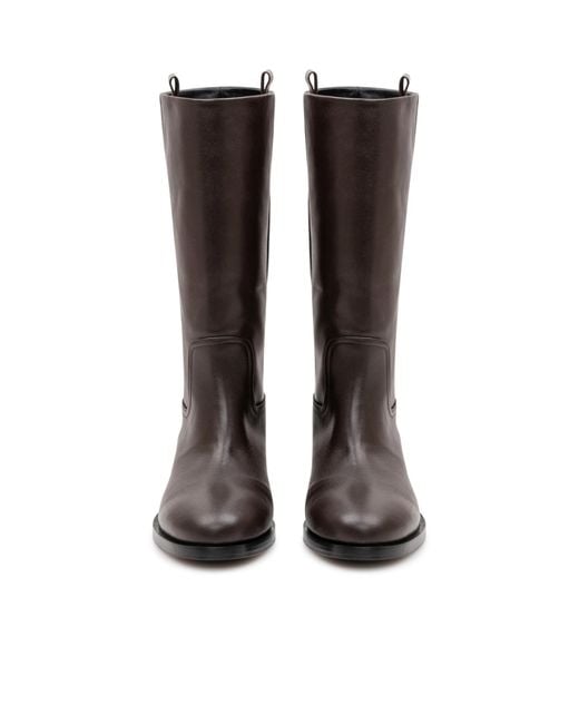 Aeyde Brown Theo Knee-High Boots