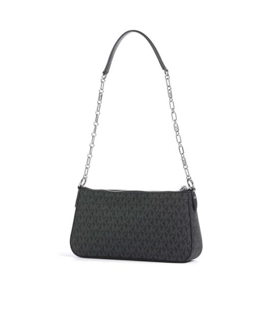 Michael Kors White Michael Medium Empire Zipped Shoulder Bag