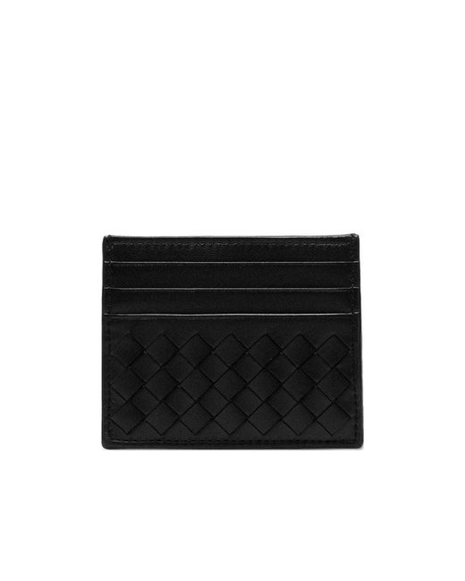 Bottega Veneta Black Intrecciato Cardholder